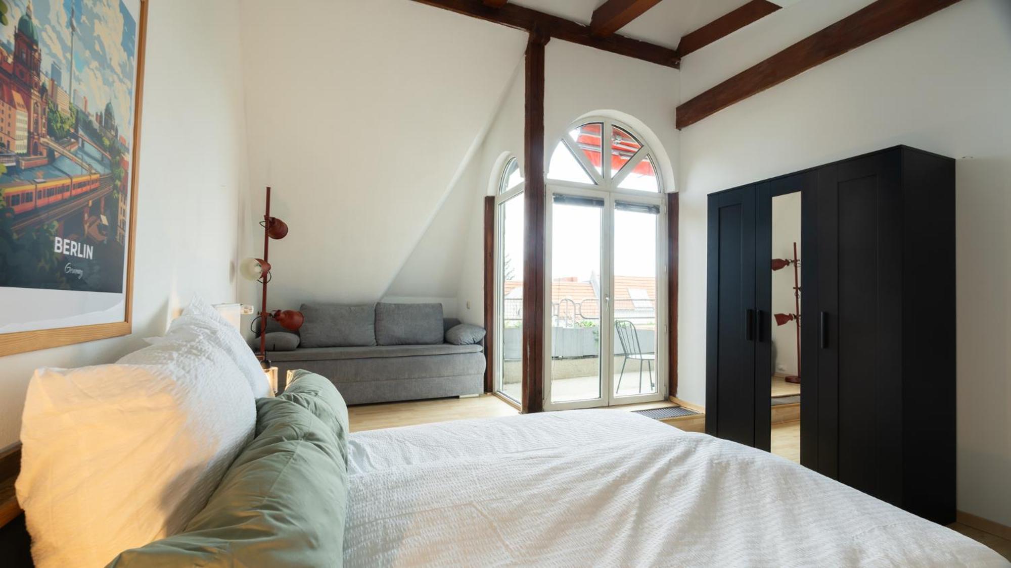 Staywell - Lichtdurchflutetes Apartment Mit Terasse Berlin Kültér fotó